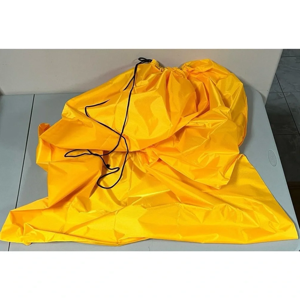 Yellow-Orange Neon Drawstring Laundry Storage Bag Pouch Sack Size XXL 🧡✨